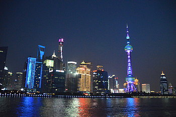 Abendliches Shanghai
